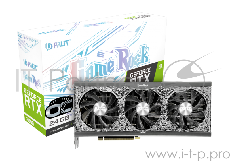 Видеокарта PCIE16 RTX3090 24GB GDDR6X RTX3090 GAMEROCK OC 24G PALIT