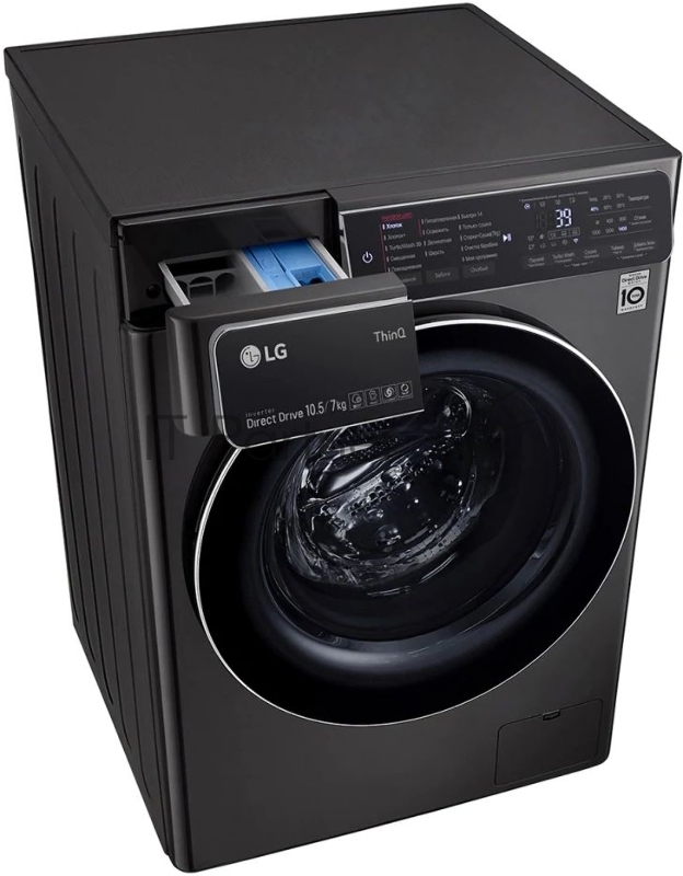 Стиральная машина LG F4T9RC9P класс: A загр.фронтальная макс.:10.5кг (с сушкой) платиновый