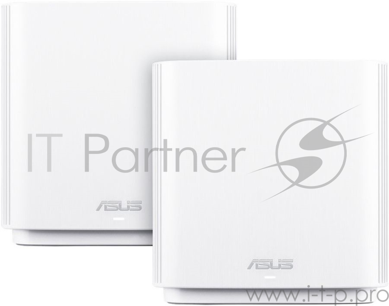 Роутер ASUS CT8 (W-2-PK) // роутер, из 2 точек доступа, 802.11b/g/n/ac/ax, до 400 + 1733Мбит/c, 2,4 + 5 гГц, белый 90IG04T0-MO3R80