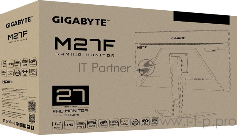 Монитор Gigabyte 27 M27F IPS 1920x1080 144Hz FreeSync 300cd/m2 16:9