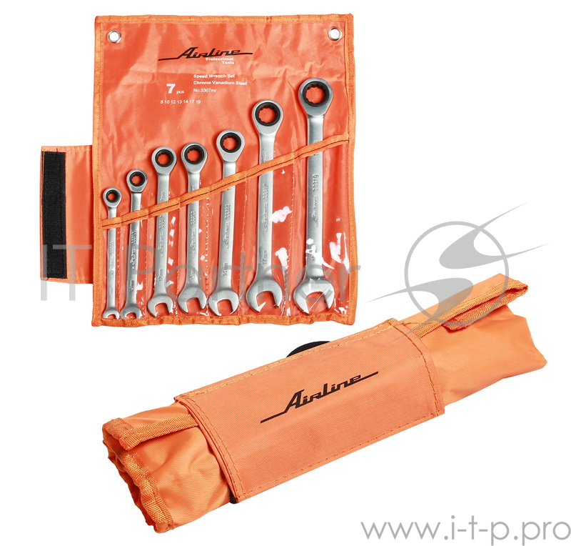 Набор комбинированных ключей AIRLINE AT-7-12 (8 - 19 мм) 7 шт.
