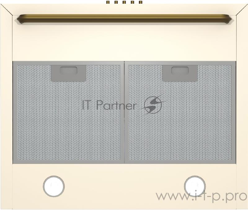 Вытяжка GORENJE WHC63CLI Настенная вытяжка, ширина 60 см, 650 м3/ч, Отвод воздуха и рециркуляция, цвет: слоновая кость