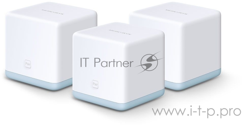 Роутер AC1200 Whole-Home Mesh Wi-Fi System, 867Mbps at 5 GHz + 300Mbps at 2.4GHz, 2 10/100Mbps Ports, 2 internal antennas, up to 260 square meters, IPTV, Guest network, 802.11k/v Seamless Roaming, Self-Healing, Up to 80 clients support, 3 units in on