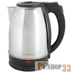 Чайник Чайники SUPRA KES-2231 steel/red, 2,2 л., 2200Вт, нерж. сталь