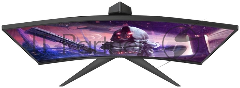 МОНИТОР 27 AOC C27G2U Black-Red (VA, изогнутый, 1920x1080, 165Hz, 1 ms, 178°/178°, 250 cd/m, 80M:1, +2xHDMI 1.4, +Displ