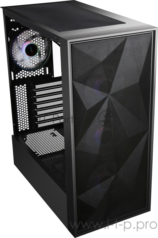 Корпус Formula F-3708 черный без БП ATX 3x120mm 4x140mm 2xUSB2.0 1xUSB3.0 audio