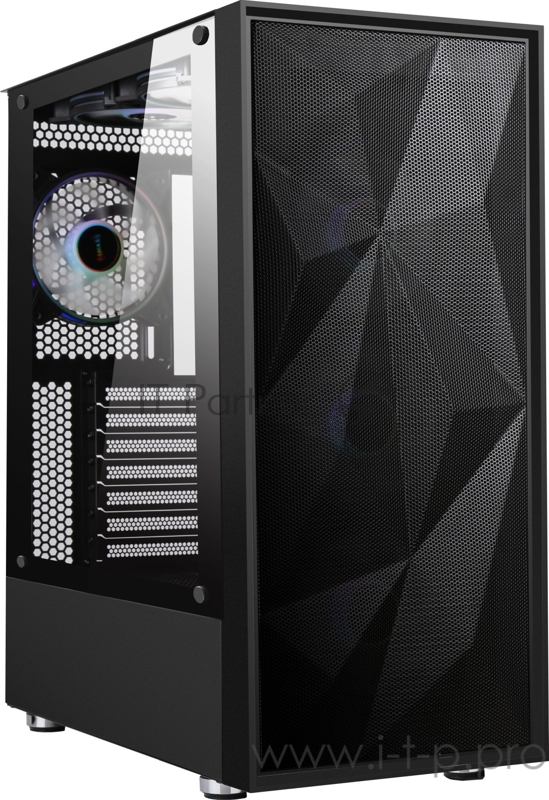 Корпус Formula F-3708 черный без БП ATX 3x120mm 4x140mm 2xUSB2.0 1xUSB3.0 audio