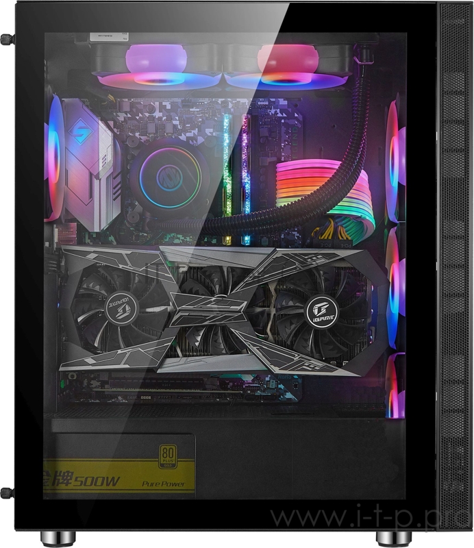 Корпус Formula F-3703 черный без БП ATX 5x120mm 4x140mm 2xUSB2.0 1xUSB3.0 audio