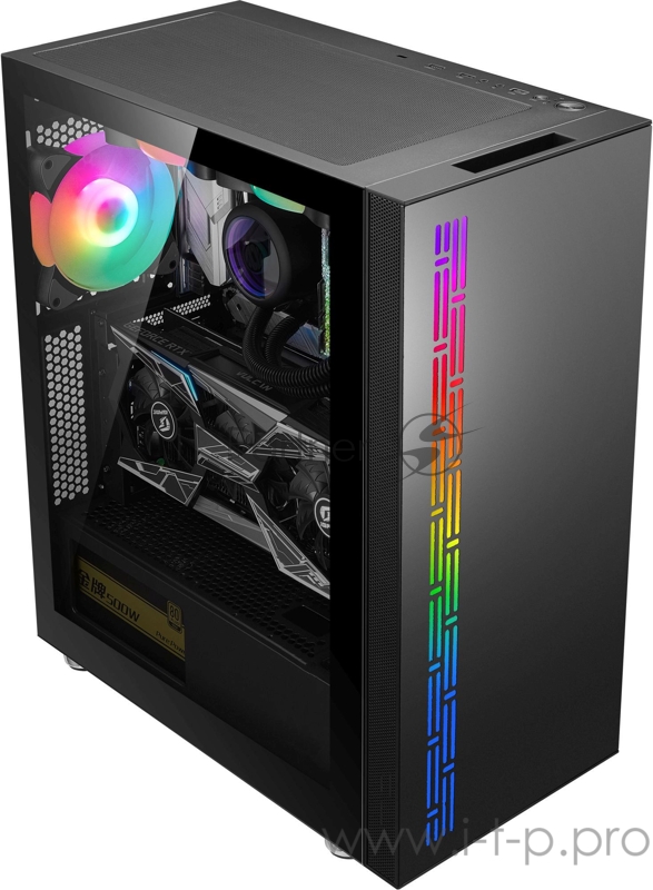 Корпус Formula F-3703 черный без БП ATX 5x120mm 4x140mm 2xUSB2.0 1xUSB3.0 audio