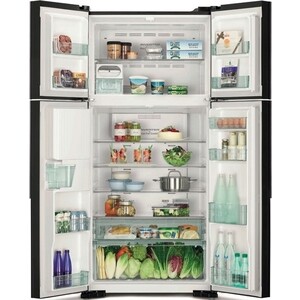 Холодильник Side-by-side HITACHI R-W662PU7 GBW коричневое стекло