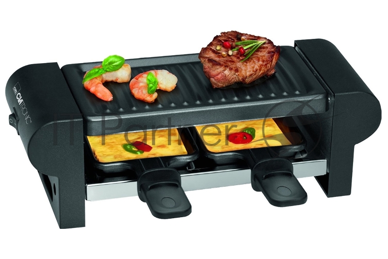 Гриль-раклетница Clatronic RG-3592 schwarz 2 Pfännch, 350Вт.