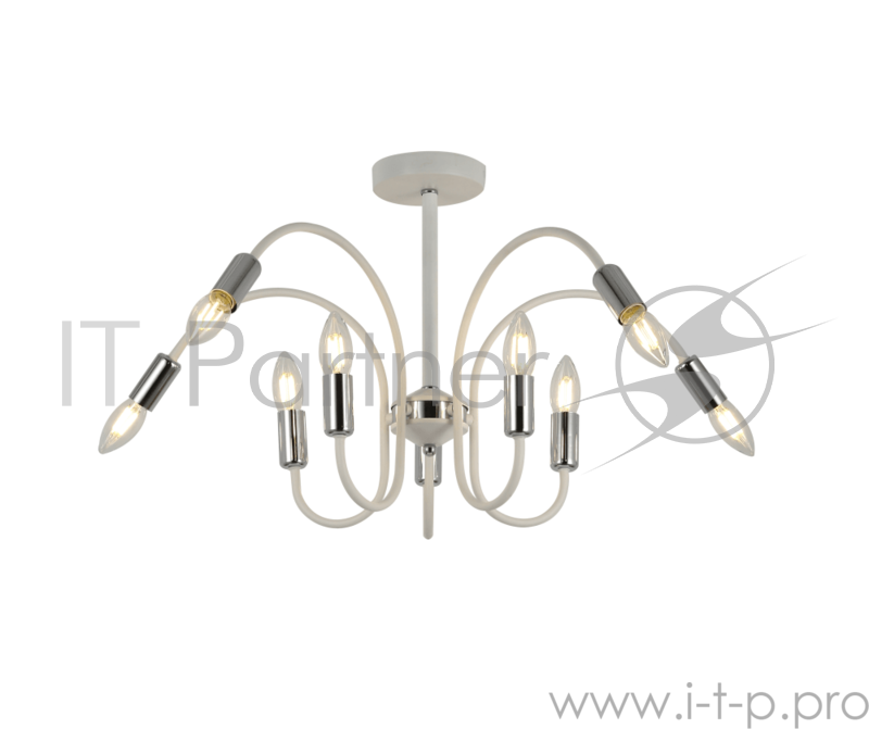 Светильник Hiper Люстра HIPER H123-0 10E1440Вт WHITE/CHROME