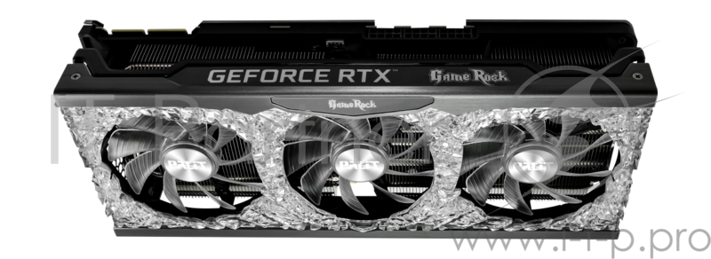 Видеокарта Palit RTX3090 GAMEROCK 24G GDDR6X 384bit 3-DP HDMI