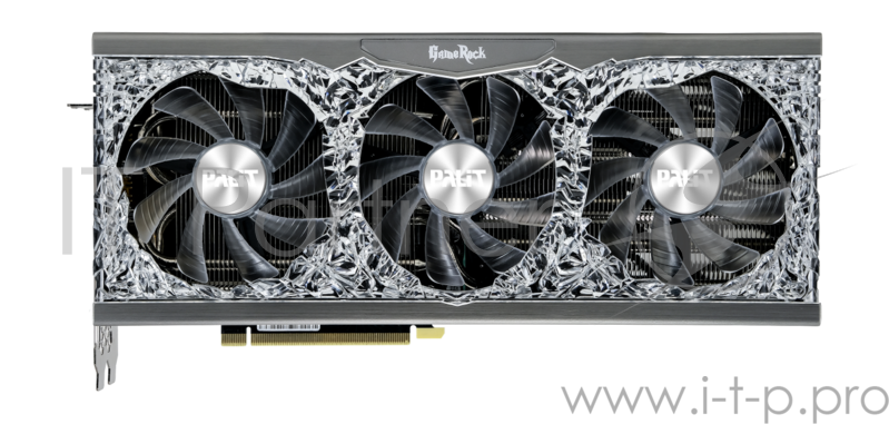 Видеокарта Palit RTX3090 GAMEROCK 24G GDDR6X 384bit 3-DP HDMI