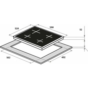 варочная панель Ricci DTL-D46601SB