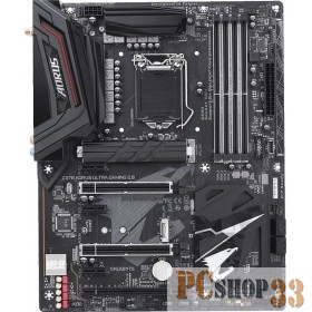 Мат. плата Socket1151 GIGABYTE Z370 AORUS ULTRA GAMING (iZ370, 4xDDR4, M.2, SATA III, RAID, 3xPCI-E, DVI, HDMI, 1Гбит LAN, USB3.1, ATX)