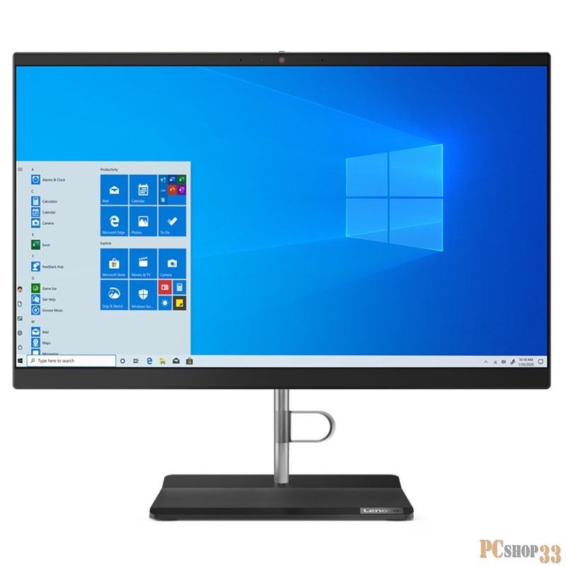 Моноблок Lenovo V50a-22IMB All-In-One 21.5 i5-10400T, 8GB, 256GB SSD M.2, Intel UHD 630, WiFi, BT, DVD-RW, USB KB&Mouse, NoOS, 1Y OS