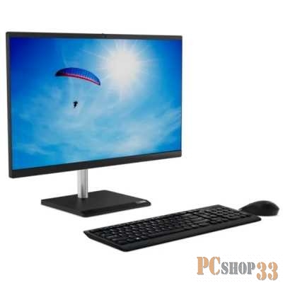 Моноблок Lenovo V50a-24IMB All-In-One 23,8 i3-10100T, 4GB, 128GB SSD M.2, Intel UHD 630, WiFi, BT, DVD-RW, USB KB&Mouse, NoOS, 1Y OS