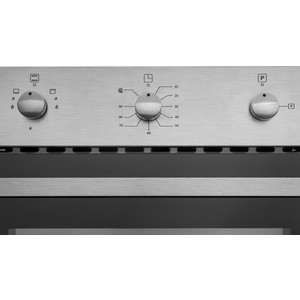 Газовый духовой шкаф RICCI RGO-640IX Объем-63л.Газовый гриль. Таймер. Эмал. покрытие. Электроподжи