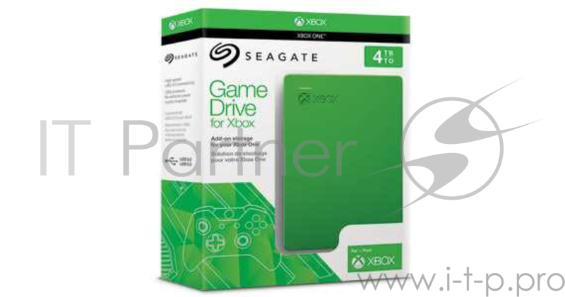 Внешний жесткий диск Seagate STEA4000402 4TB Game Drive for Xbox 2.5 USB 3.0 Green