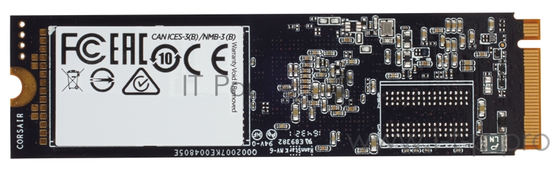Накопитель SSD M.2 2280 4TB Corsair MP510 Client CSSD-F4000GBMP510 PCIe Gen3x4 with NVMe, 3480/2000, IOPS 580/680K, MTBF 1.8M, 3D TLC, 6820TBW, 0.93DWPD, Heatsink, RTL