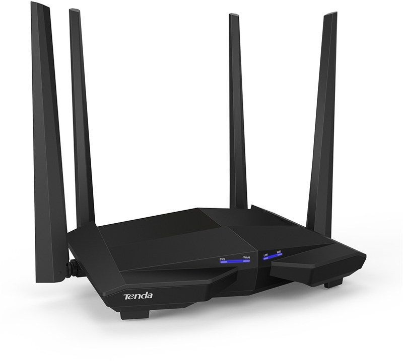 Сетевое оборудование TENDA AC10U AC10U Двухдиапазонный AC1200 Гигабитный WiFi Маршрутизатор (AC 1200, LAN 3*10/100/1000, USB 2.0), 4 антенны 5dBi