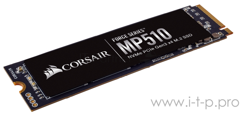 Накопитель SSD M.2 2280 960GB Corsair MP510 Client SSD CSSD-F960GBMP510B PCIe Gen3x4 with NVMe, 3480/3000, IOPS 280/700K, MTBF 1.8M, 3D TLC, 720TBW, 0.41DWPD, Heatsink, RTL