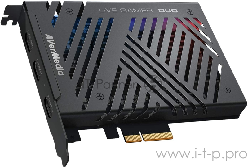 Плата видеозахвата внутренняя Live Gamer DUO, PCI-Express x4 Gen 2, 2xHDMI, 2160p60 HDR, (GC573), RTL {}