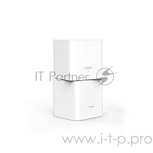 Сетевое оборудование TENDA nova MW3-2 (2 роутера) АС1200 Двухдиапазонная Wi-Fi Mesh система, 2 порта fast ethernet RJ45