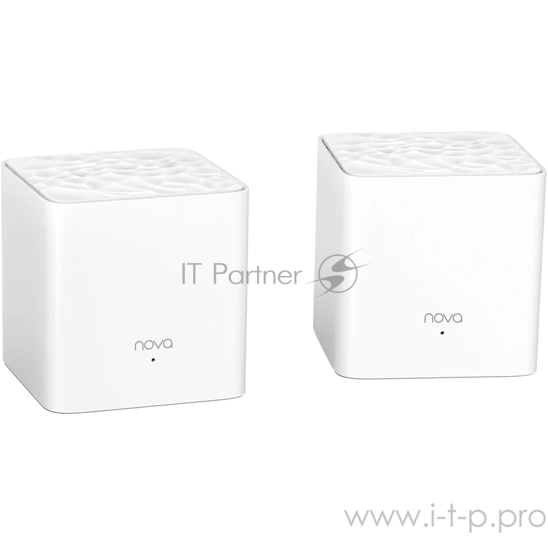 Сетевое оборудование TENDA nova MW3-2 (2 роутера) АС1200 Двухдиапазонная Wi-Fi Mesh система, 2 порта fast ethernet RJ45