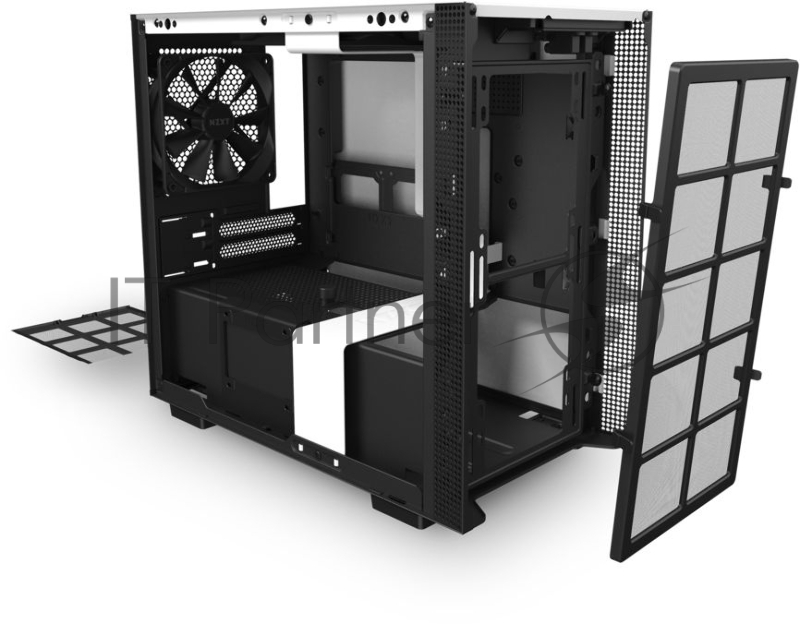 Корпус NZXT СA-H210I-W белый без БП miniITX 3x120mm 2xUSB3.0 audio bott PSU