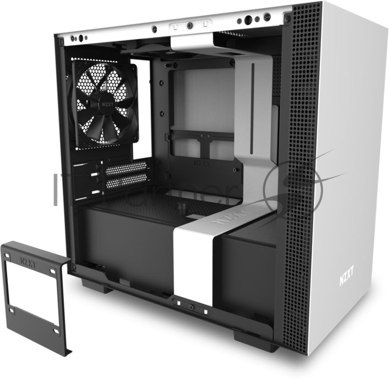 Корпус NZXT СA-H210I-W белый без БП miniITX 3x120mm 2xUSB3.0 audio bott PSU