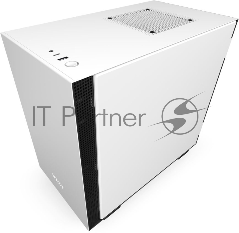 Корпус NZXT СA-H210I-W белый без БП miniITX 3x120mm 2xUSB3.0 audio bott PSU