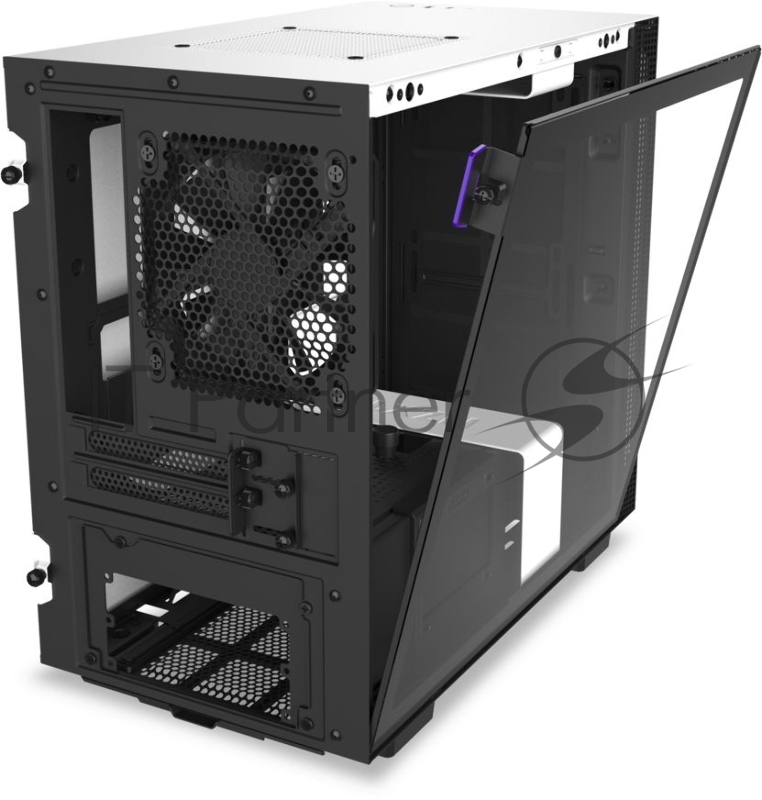 Корпус NZXT СA-H210I-W белый без БП miniITX 3x120mm 2xUSB3.0 audio bott PSU