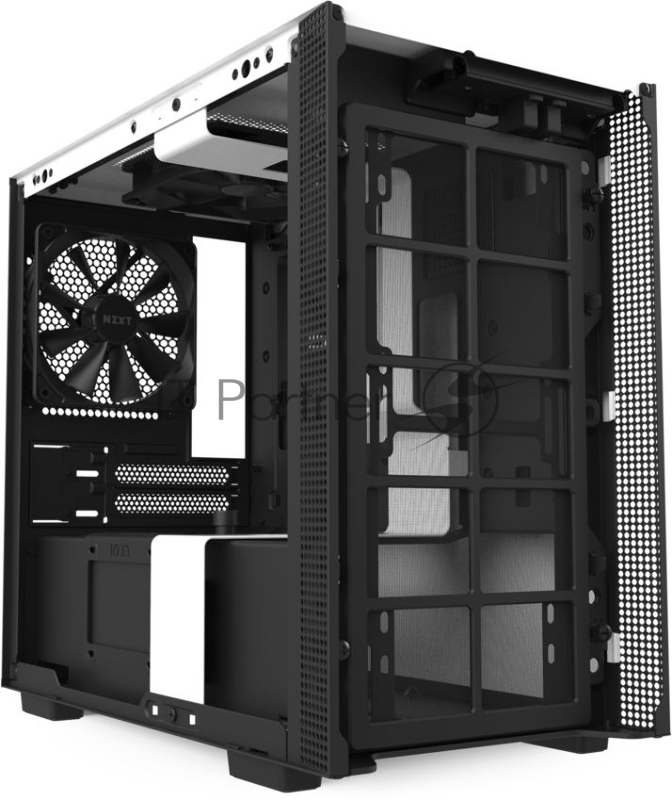 Корпус NZXT СA-H210I-W белый без БП miniITX 3x120mm 2xUSB3.0 audio bott PSU
