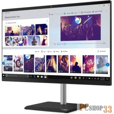 Моноблок Lenovo V50a-24IMB All-In-One 23,8 i3-10100T, 8GB, 1TB 5400RPM, Intel UHD 630, WiFi, BT, DVD-RW, USB KB&Mouse, Win 10 Pro64 RUS, 1Y OS