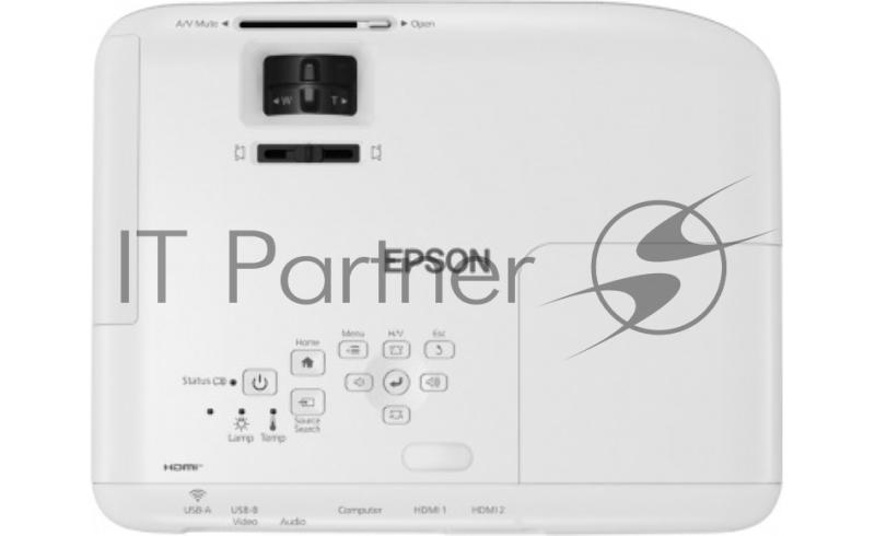 Проектор Epson EB-FH06 white (LCD, 1920×1080, 3500Lm, 16000:1, 2.7 kg) (V11H974040)