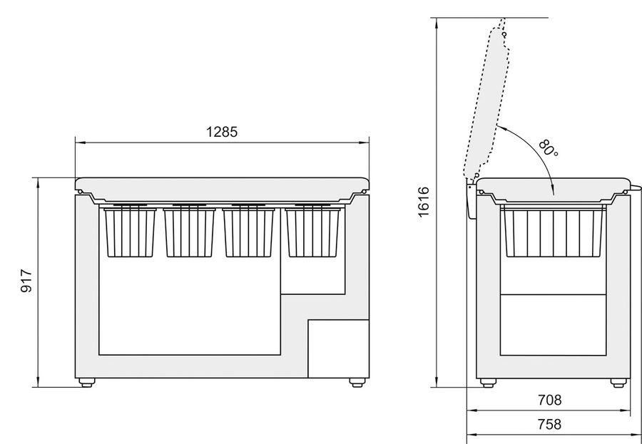 Морозильный ларь Liebherr GTP3126 , 291 л