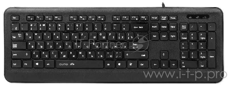 Клавиатура Qumo Alfa К26, проводная, офис