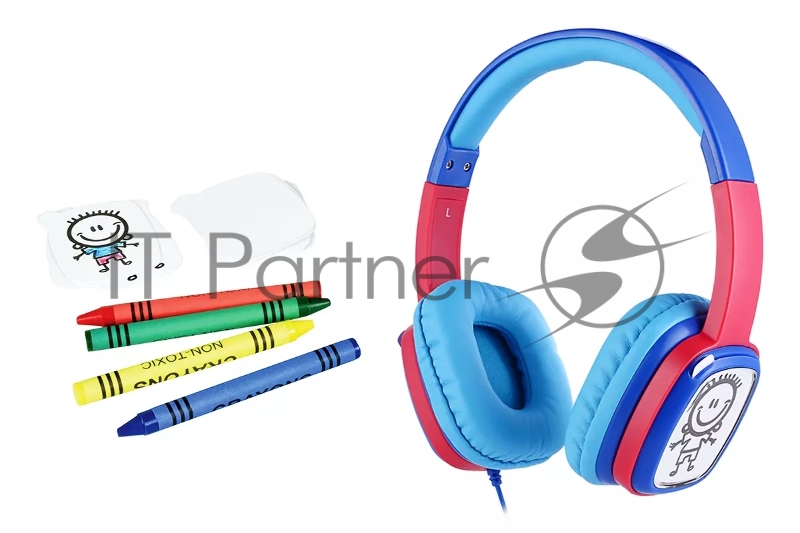 Наушники HARPER KIDS HN-302 Blue-Red