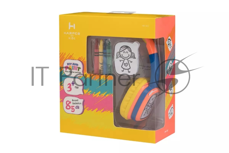 Наушники HARPER KIDS HN-302 Orange-Blue