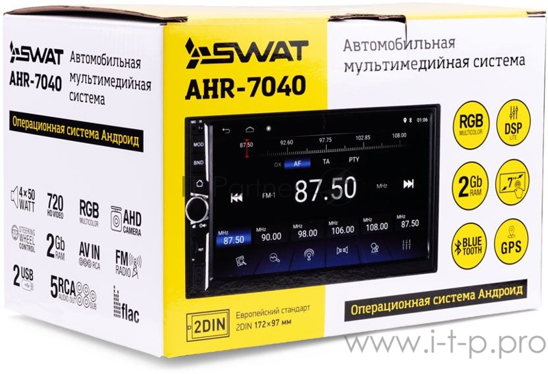Авто-магнитола Swat AHR-7040