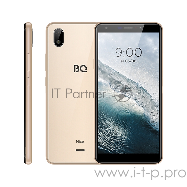 Смартфон BQ 6045L Nice Gold MTK 6761D, 4, 1.8 GHZ, Android 10 Go, 2 GB, 32 GB, 2G GSM 850/900/1800/1900, 3G 3G WCDMA 900/2100MГц 4G B1, B3, B7, B20, 4G B1/B3/B7/B20/B38, WiFi IEEE 802.11 b/g/n, Bluetooth Версия 4.2, GPS GPS, A-GPS, Глонасс, VoWiFi, V