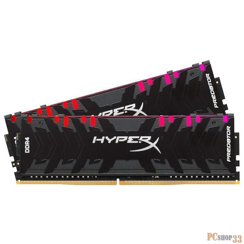 Модуль памяти Kingston DRAM 64GB 3200MHz DDR4 CL16 DIMM (Kit of 2) XMP HyperX Predator RGB EAN: 740617310696