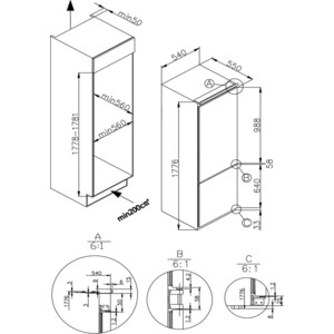 Холодильник Weissgauff WRKI 178 WNF (двухкамерный)
