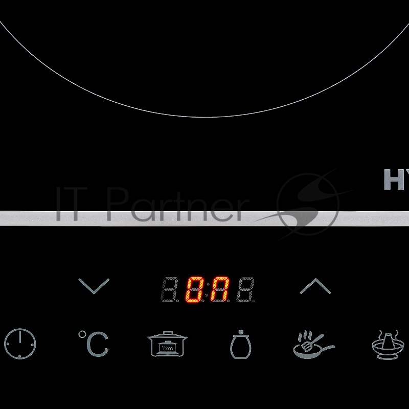 Плита Электрическая Hyundai HYC-0104 черный стеклокерамика (настольная)