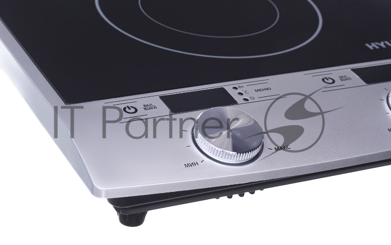 Плита Электрическая Hyundai HYC-0103 серебристый/черный стеклокерамика (настольная)