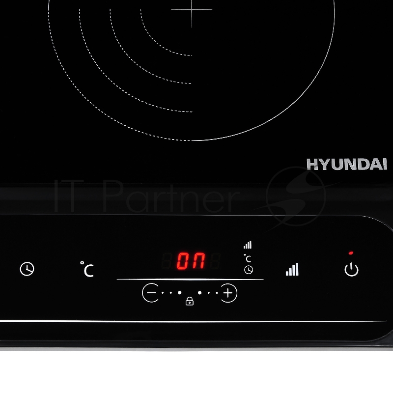 Плита Электрическая Hyundai HYC-0107 черный стеклокерамика (настольная)