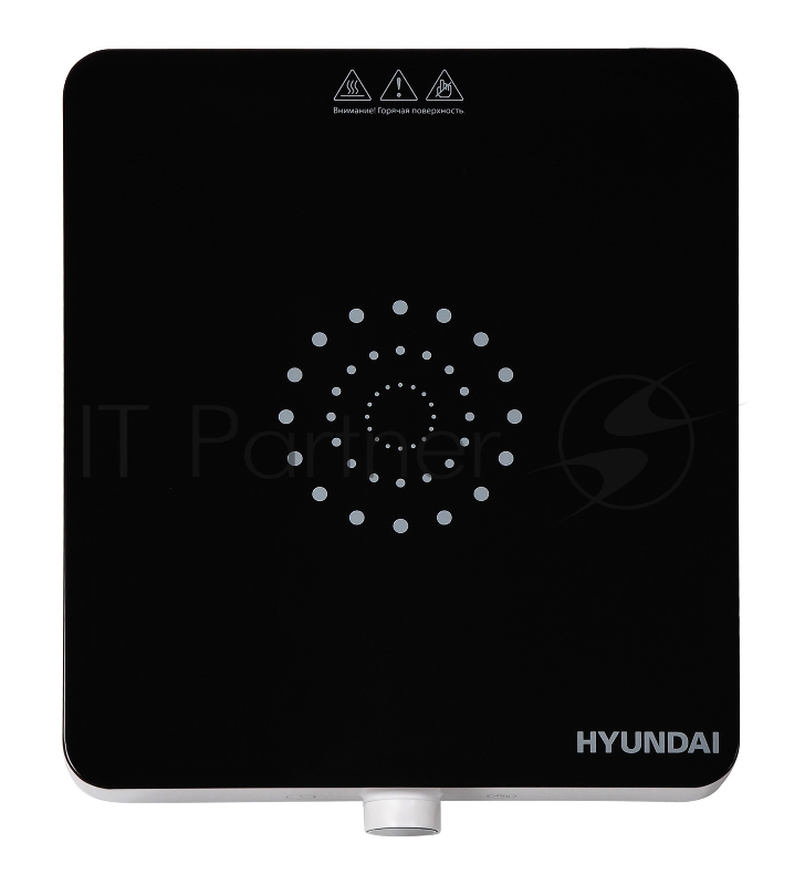Плита Электрическая Hyundai HYC-0105 белый стеклокерамика (настольная)