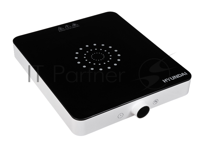 Плита Электрическая Hyundai HYC-0105 белый стеклокерамика (настольная)